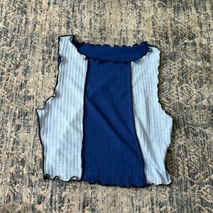 Light Blue and Royal Blue Tank Top